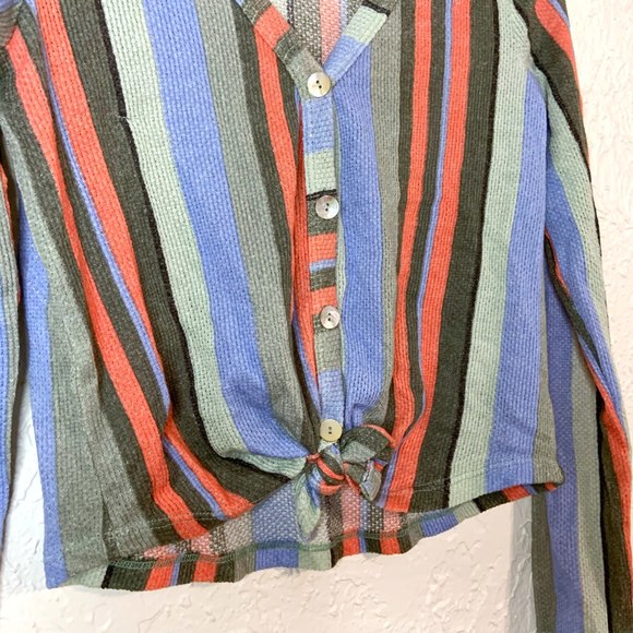 Nordstrom x Hiatus striped thermal top - Picture 2 of 4
